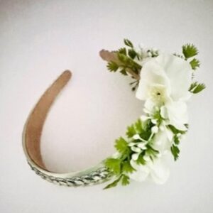 White Blossom Handmade Floral Headband