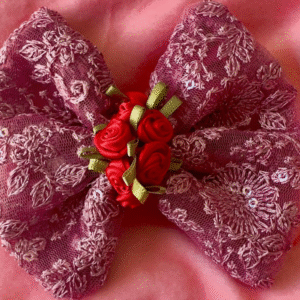 Embroidered Lace Bow
