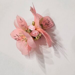 Elegant Peach Blossom Floral Hair Clip