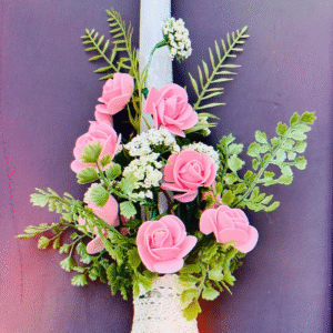 Pink Rose Bouquet with Greenery – Home & Event Décor